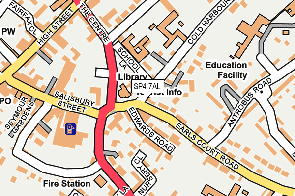 SP4 7AL map - OS OpenMap – Local (Ordnance Survey)
