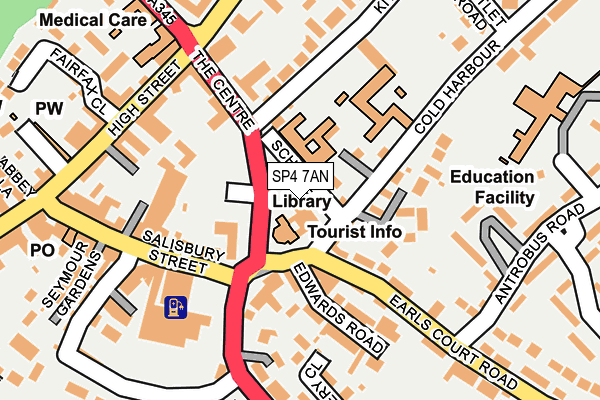 SP4 7AN map - OS OpenMap – Local (Ordnance Survey)