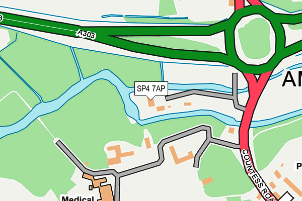SP4 7AP map - OS OpenMap – Local (Ordnance Survey)
