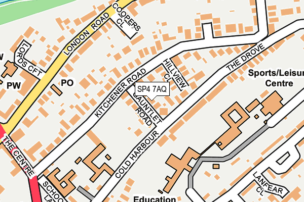 SP4 7AQ map - OS OpenMap – Local (Ordnance Survey)