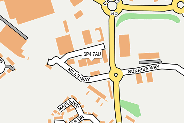 SP4 7AU map - OS OpenMap – Local (Ordnance Survey)