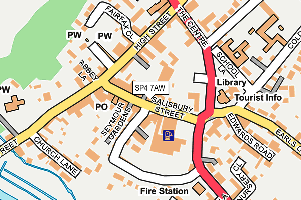 SP4 7AW map - OS OpenMap – Local (Ordnance Survey)