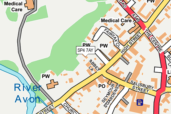 SP4 7AY map - OS OpenMap – Local (Ordnance Survey)