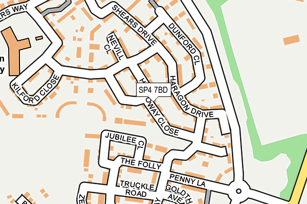 SP4 7BD map - OS OpenMap – Local (Ordnance Survey)