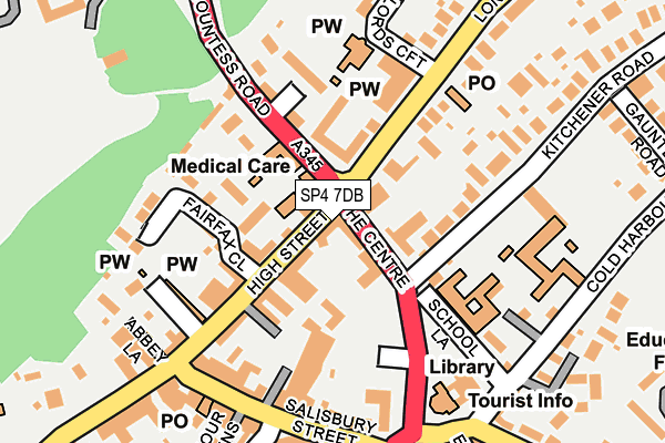 SP4 7DB map - OS OpenMap – Local (Ordnance Survey)