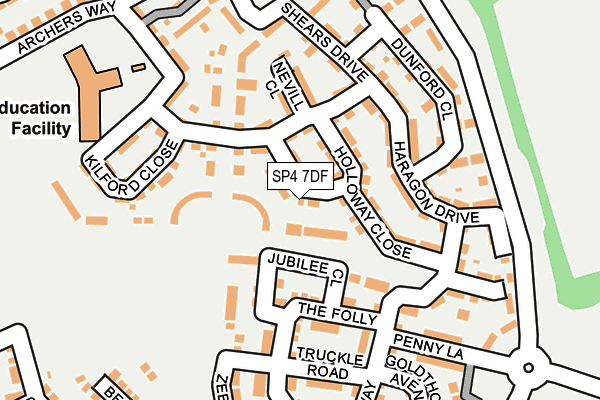 SP4 7DF map - OS OpenMap – Local (Ordnance Survey)