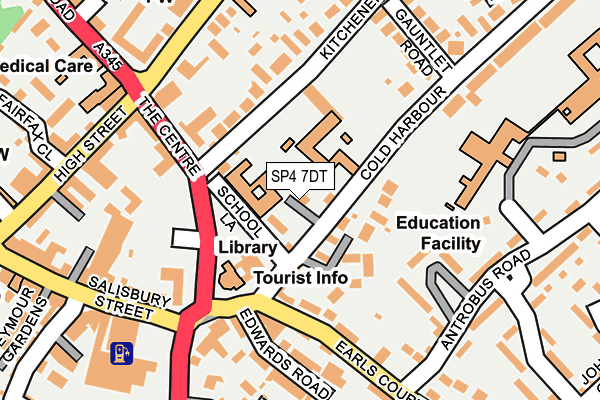 SP4 7DT map - OS OpenMap – Local (Ordnance Survey)