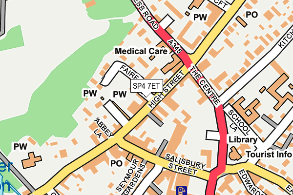 SP4 7ET map - OS OpenMap – Local (Ordnance Survey)