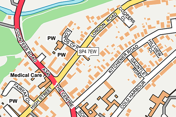 SP4 7EW map - OS OpenMap – Local (Ordnance Survey)