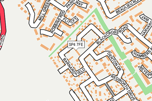 SP4 7FE map - OS OpenMap – Local (Ordnance Survey)