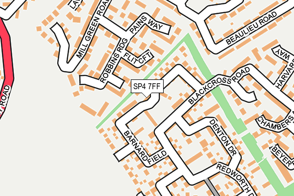 SP4 7FF map - OS OpenMap – Local (Ordnance Survey)