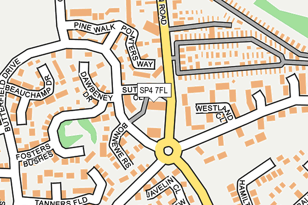 SP4 7FL map - OS OpenMap – Local (Ordnance Survey)