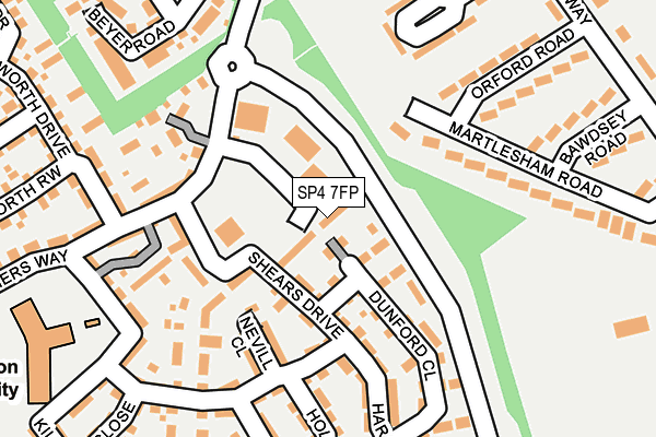 SP4 7FP map - OS OpenMap – Local (Ordnance Survey)