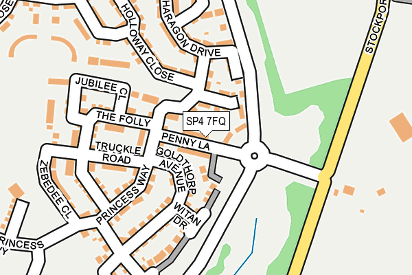 SP4 7FQ map - OS OpenMap – Local (Ordnance Survey)