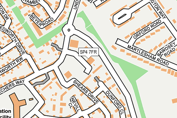 SP4 7FR map - OS OpenMap – Local (Ordnance Survey)