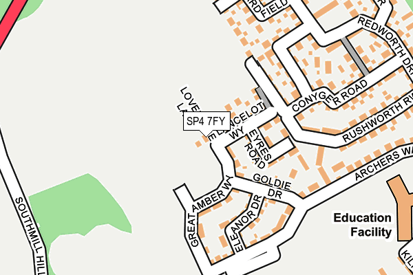 SP4 7FY map - OS OpenMap – Local (Ordnance Survey)