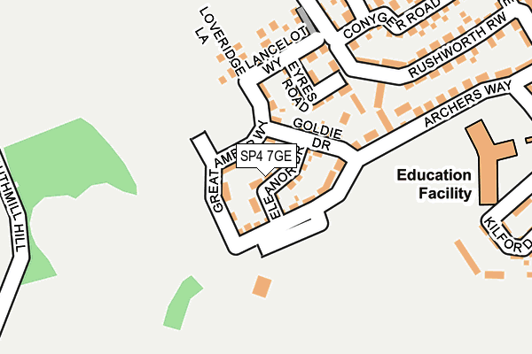 SP4 7GE map - OS OpenMap – Local (Ordnance Survey)