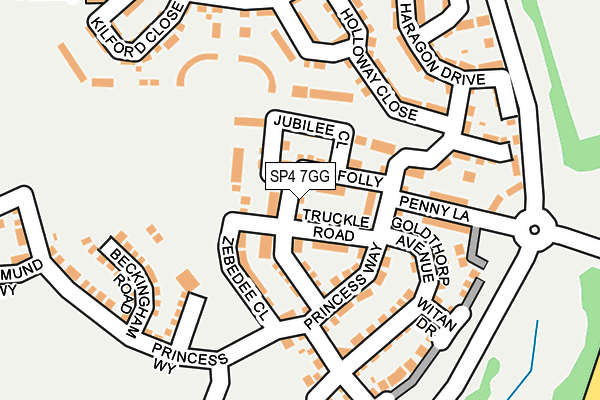 SP4 7GG map - OS OpenMap – Local (Ordnance Survey)