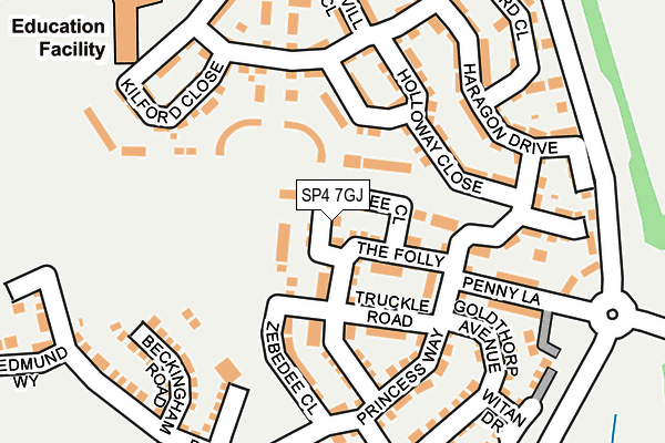 SP4 7GJ map - OS OpenMap – Local (Ordnance Survey)