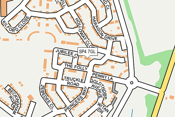 SP4 7GL map - OS OpenMap – Local (Ordnance Survey)