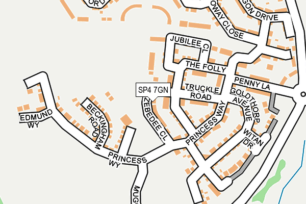 SP4 7GN map - OS OpenMap – Local (Ordnance Survey)