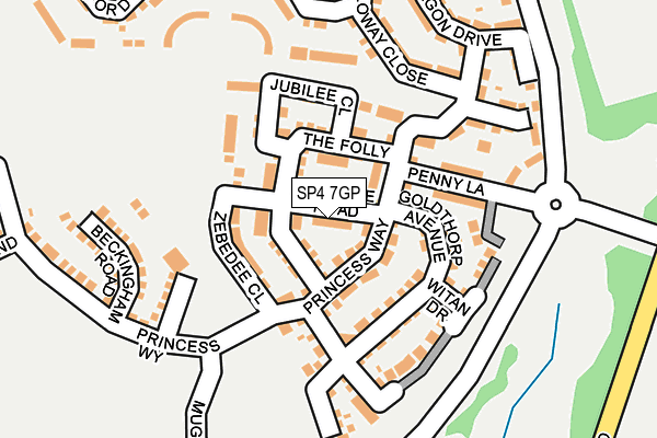 SP4 7GP map - OS OpenMap – Local (Ordnance Survey)