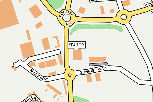 SP4 7GR map - OS OpenMap – Local (Ordnance Survey)