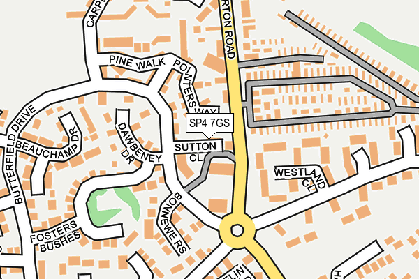 SP4 7GS map - OS OpenMap – Local (Ordnance Survey)