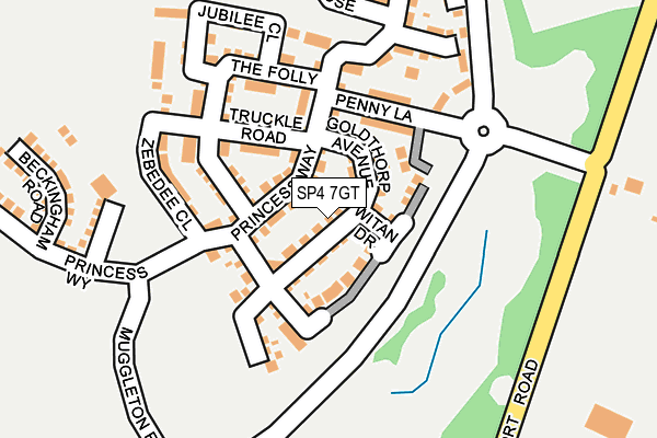 SP4 7GT map - OS OpenMap – Local (Ordnance Survey)