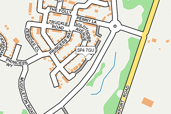 SP4 7GU map - OS OpenMap – Local (Ordnance Survey)