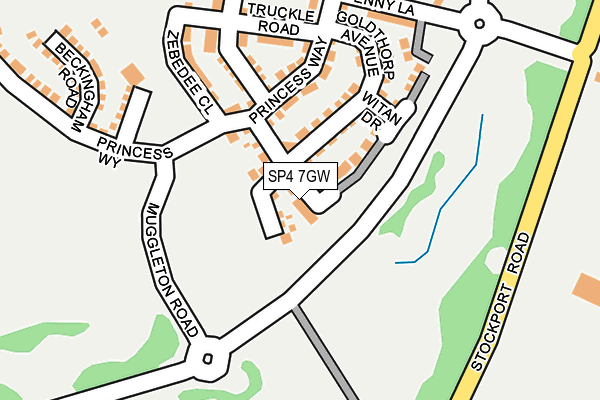 SP4 7GW map - OS OpenMap – Local (Ordnance Survey)