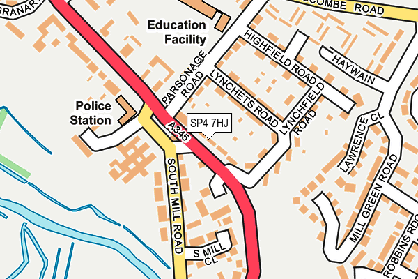 SP4 7HJ map - OS OpenMap – Local (Ordnance Survey)