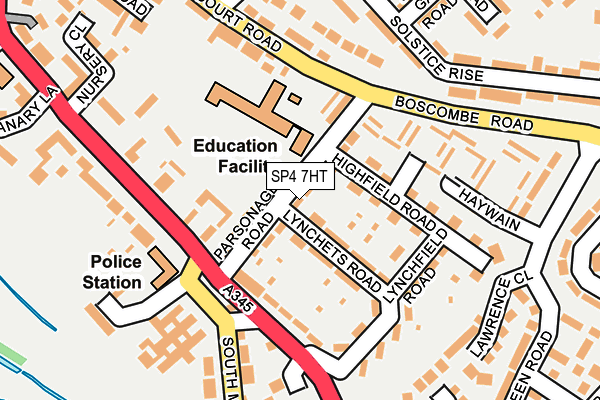 SP4 7HT map - OS OpenMap – Local (Ordnance Survey)