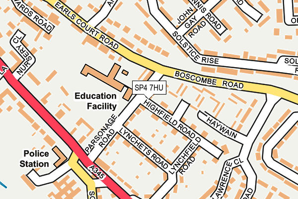 SP4 7HU map - OS OpenMap – Local (Ordnance Survey)