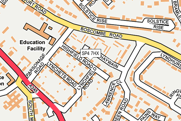 SP4 7HX map - OS OpenMap – Local (Ordnance Survey)