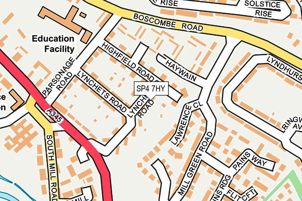 SP4 7HY map - OS OpenMap – Local (Ordnance Survey)