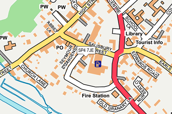 SP4 7JE map - OS OpenMap – Local (Ordnance Survey)