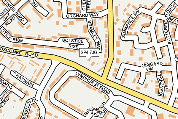 SP4 7JG map - OS OpenMap – Local (Ordnance Survey)