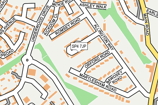 SP4 7JP map - OS OpenMap – Local (Ordnance Survey)