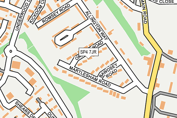 SP4 7JR map - OS OpenMap – Local (Ordnance Survey)
