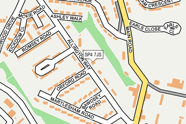 SP4 7JS map - OS OpenMap – Local (Ordnance Survey)