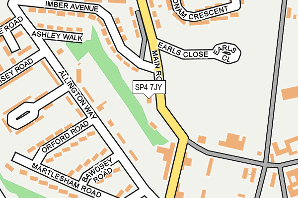 SP4 7JY map - OS OpenMap – Local (Ordnance Survey)