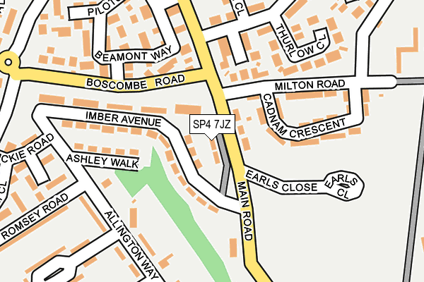 SP4 7JZ map - OS OpenMap – Local (Ordnance Survey)