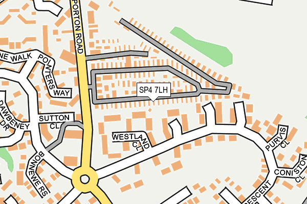 SP4 7LH map - OS OpenMap – Local (Ordnance Survey)