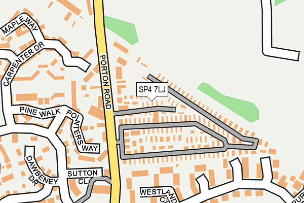 SP4 7LJ map - OS OpenMap – Local (Ordnance Survey)