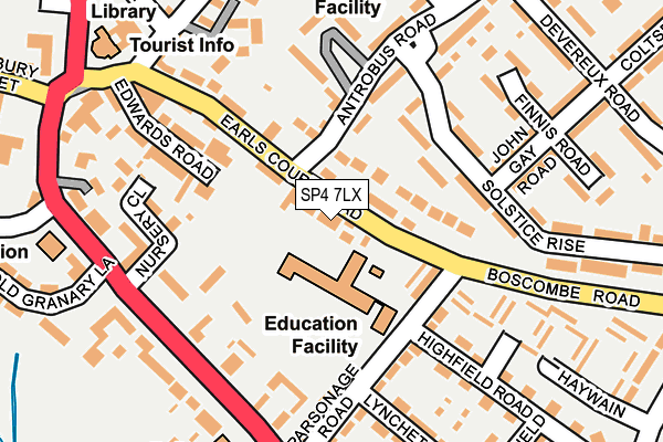 SP4 7LX map - OS OpenMap – Local (Ordnance Survey)