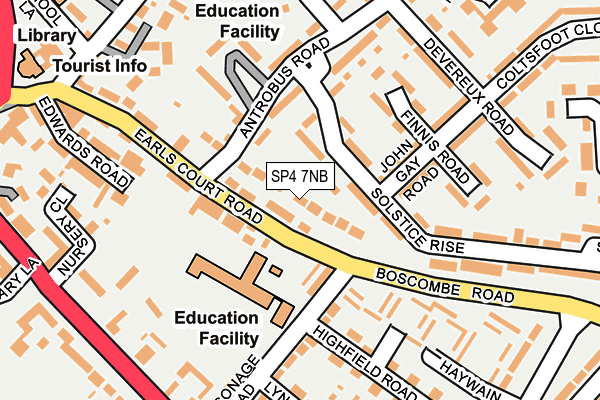 SP4 7NB map - OS OpenMap – Local (Ordnance Survey)