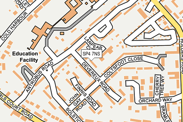 SP4 7NS map - OS OpenMap – Local (Ordnance Survey)