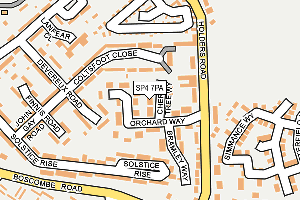 SP4 7PA map - OS OpenMap – Local (Ordnance Survey)