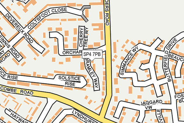 SP4 7PB map - OS OpenMap – Local (Ordnance Survey)
